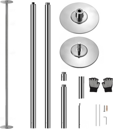 SereneLife SLDPS Portable Professional Spinning Fitness Dancing  Pole (YBay-1)