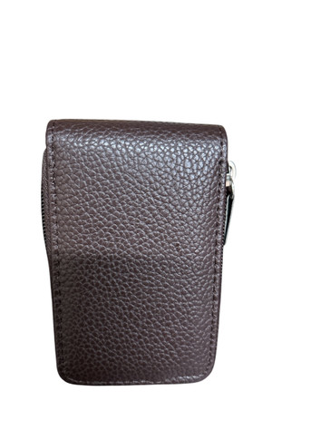 Coffee Mini Credit Card Case Organizer Compact Wallet with ID Window (D-6)