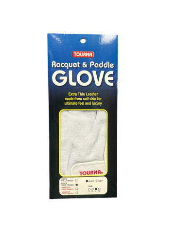 Tourna Racquet & Paddle Men's Large Half Finger Glove (D-15)
