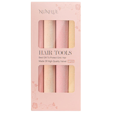 Nunflue 8-Piece Heatless Curlers Hair Tool Set (F-23)
