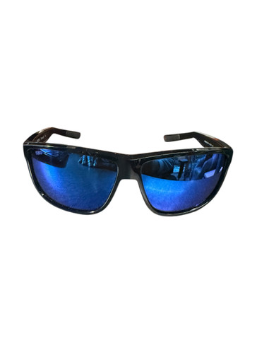 Costa 580 Rincondo Shiny Black Blue Mirror Polarized Glass Sunglasses  w/ Case – (USED) (Case)