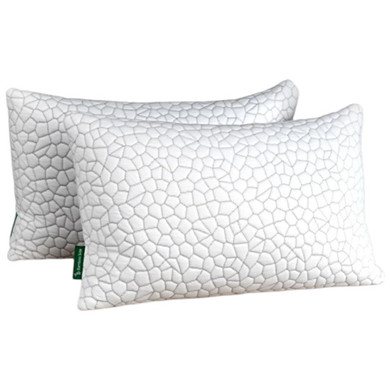 Shredded Memory Foam Pillow 2-Pack – Queen Size (Bay 30-D)