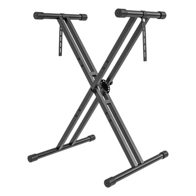 GLEAM Heavy Duty Double X-Style Keyboard Stand – Black (Bay 29-E)