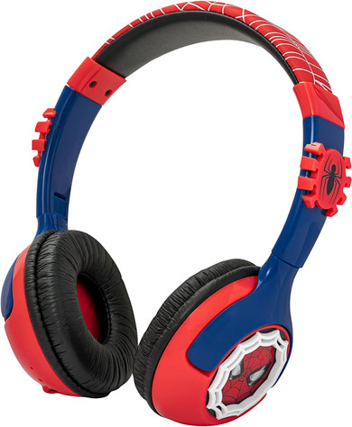 eKids Spider-Man Kids Bluetooth Headphones- USED AS/IS - No USB-C Charger