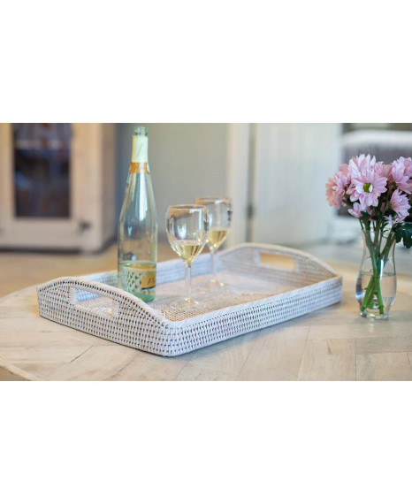 Rattan Rectangular Serving Tray- (Bay6-D)