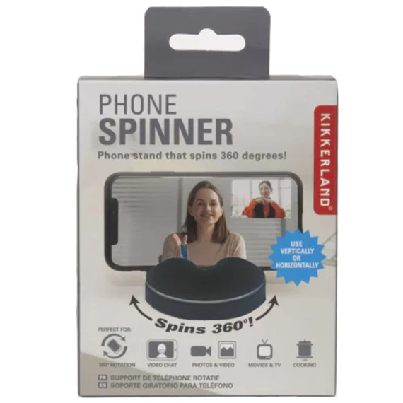 Kikkerland Black Phone Spinner (Bay 8 -B)