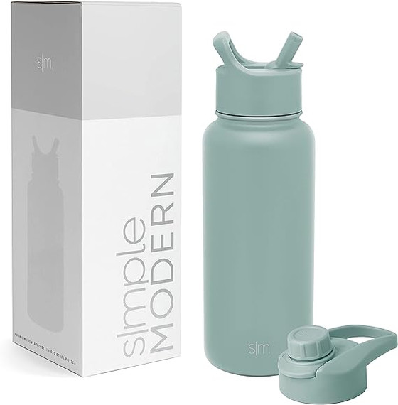 Simple Modern 32oz Water Bottle-  Sea Glass Sage (Bay 9-B)