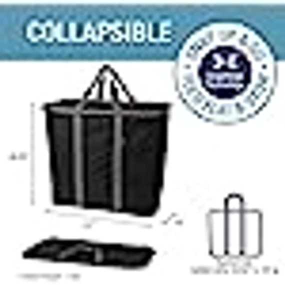 CleverMade Collapsible Laundry Basket Midnight/Grey 2 Pack (Bay 9-D)