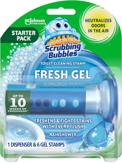 Scrubbing Bubbles Gel Toilet Bowl Cleaning Stamp Starter Pack (F15)