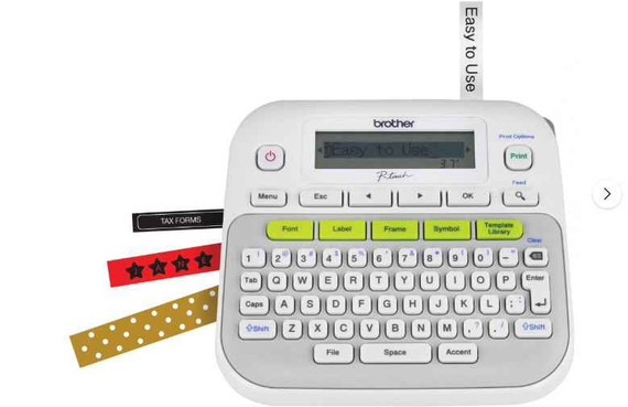 Brother P-Touch PT-D210BP Easy, Compact Label Maker, 2 Lines (Bay 8-E)
