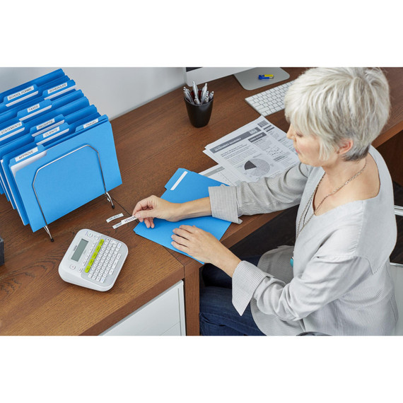 Brother P-Touch PT-D210BP Easy, Compact Label Maker, 2 Lines (Bay 8-E)