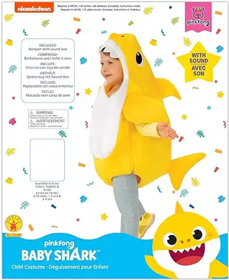 Infant Baby Shark Costume with Sound Chip (BC9/12)