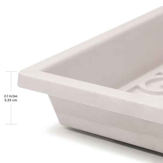 Rectangular Indoor/Outdoor Eggshell Decorative Boot Tray (TBay-1)