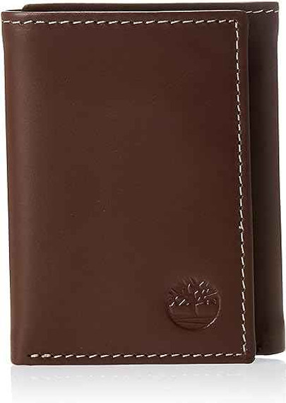 Timberland Men's Leather Trifold Wallet with ID Window (F14)