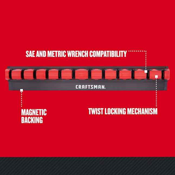 Craftsman Plastic & Steel Wrench Storage Locking Wrench Holder (TBay1)