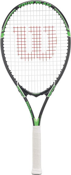 Wilson Tour Slam Adult Recreational Tennis Racket Gray/Green - Grip Size 2 - 4 1/4" (Bay 22-L)