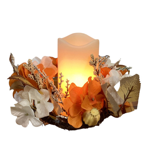 Creative Design 23.5" Harvest Wood Lantern LED Candle