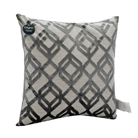 20-in x 20-in Gray Indoor Decorative Pillow (Bay 28-B)