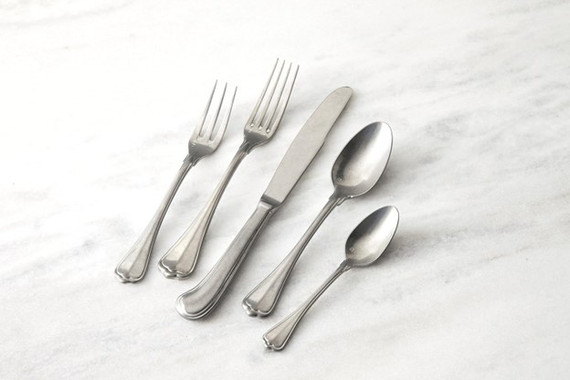 Fortessa San Marco Flatware 20 Piece Antique Silver (Bay 26-N) Fortessa San Marco Flatware 20 Piece Antique Silver (Bay 26-N)