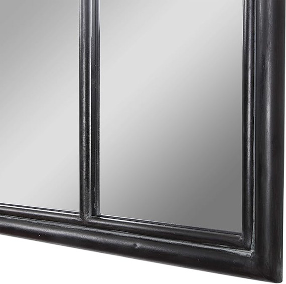 Lyda Aged Black Arch Mirror