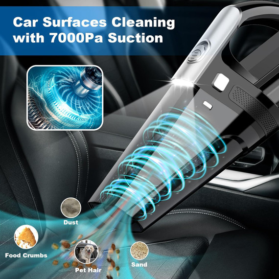 Drecell Portable Handheld Car Vacuum Cleaner with Storage Bag (Bay 28-D)