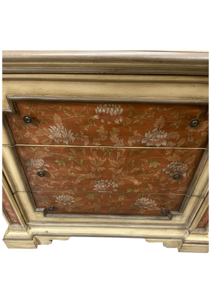 Hand Painted  Floral Accent Chest – Floor Model Display (Floor)