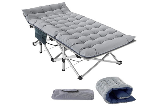 Gray Folding Camping Cot Bed  (R Bay 3-A)