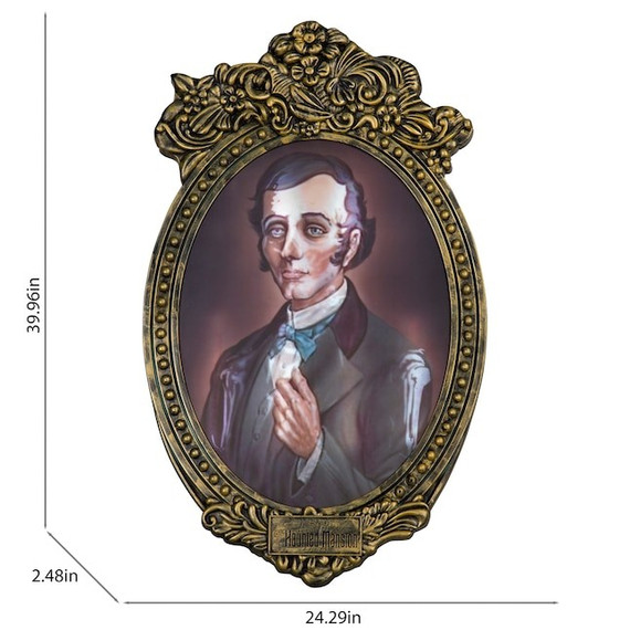 Lighted Halloween Hanging Skeleton Decoration – Animated Haunted Portrait (TBay-1)