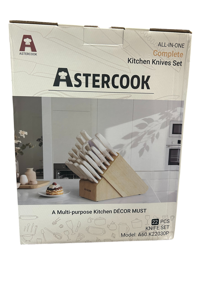 Astercook All-In-One Complete 22 Piece Kitchen Knives Set  (Bay 26-K)