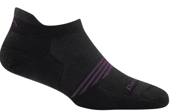 Darn Tough Vermont Women's No Show Tab Lightweight Athletic Socks with Cushion (BC 18)