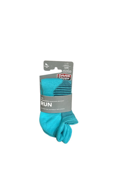 Darn Tough Vermont Teal Women's No Show Tab Lightweight Athletic Socks with Cushion (BC 18)