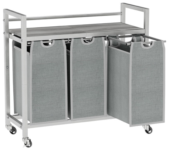 SwaaVee 3 Bags Laundry Sorters - Gray (Bay 29-D)