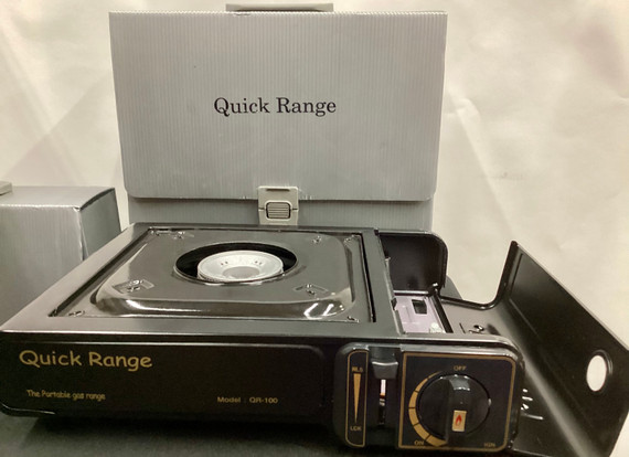 Quick Range QR-100 Portable Propane Butane Gas Stove Camping Set (Bay 6-A)