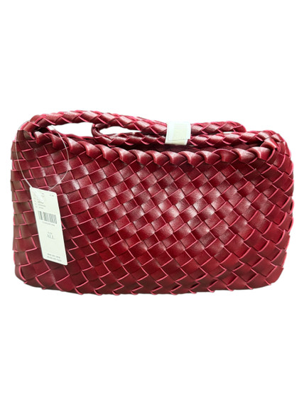 Anthropologie Calla Woven Shoulder Bag – Wine (One Size) (Case)