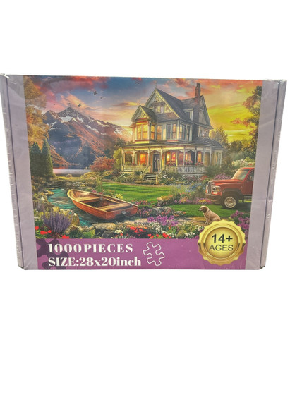 1000 Piece Autumn Villa & Dog Jigsaw Puzzle (Bay 14-A)