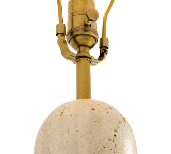 27" Marlo Travertine Table Lamp (Bay 22-K)
