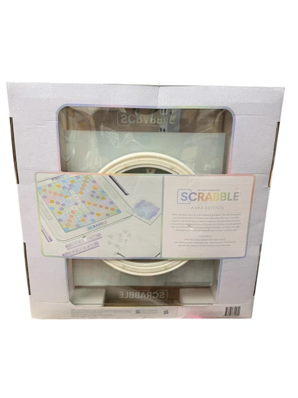 Scrabble Aura Glass Edition - USED/EXCELLENT CONDITION - Box Shows Damage (Bay 23-I)
