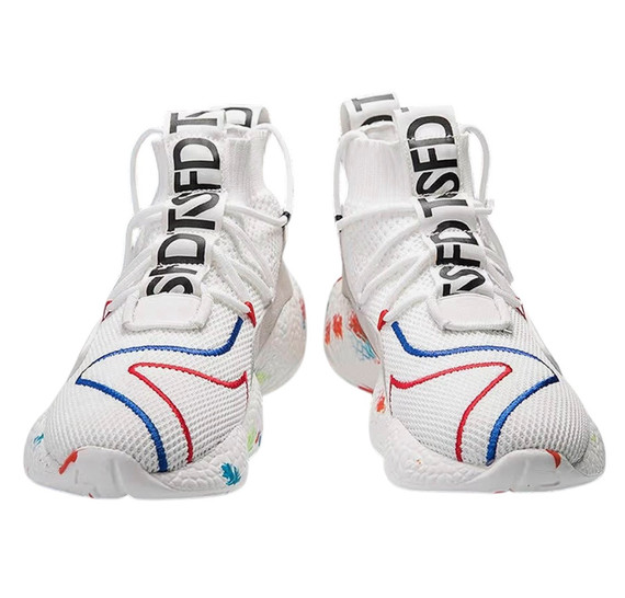 Chuxue Men's Multi-Color High Top Basketball Sneakers - Size 10