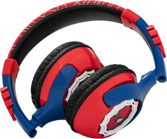 eKids Spider-Man Kids Bluetooth Headphones- USED AS/IS - No USB-C Charger