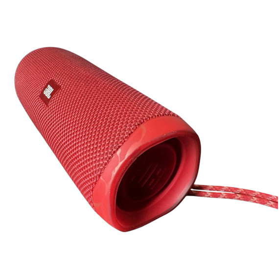 JBL FLIP 5 Red Portable Bluetooth Speaker - No USB-C Charger - (Used) AS/IS (Case)
