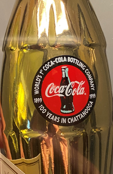 Coca Cola Vintage Gold Commemorative Bottle (BK-3)