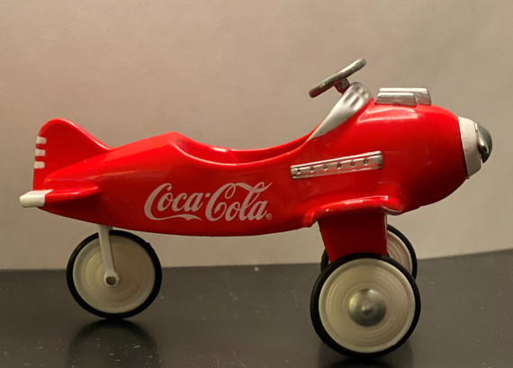 Coca Cola Vintage Red Pedal Plane  Collector Edition 1:18 Scale (BK-3)