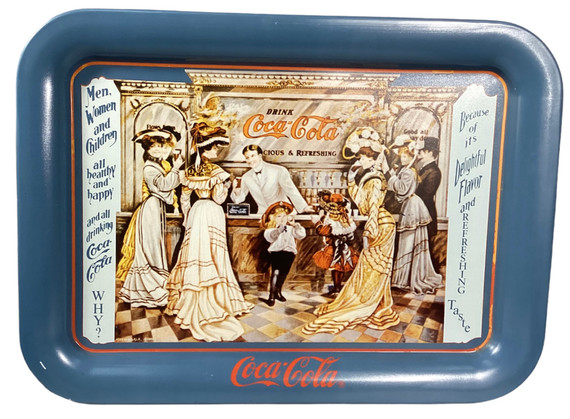 Two Coca Cola Tin Trays- Set 1B