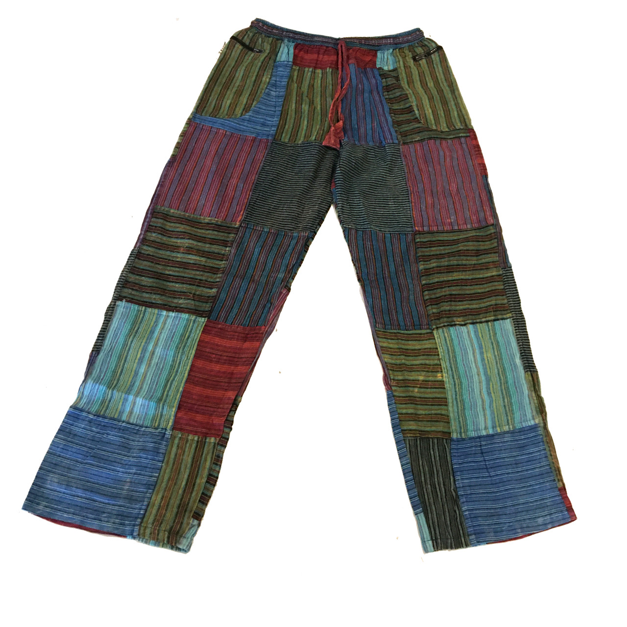 William Cotton Stonewash Patchwork Cargo Pants