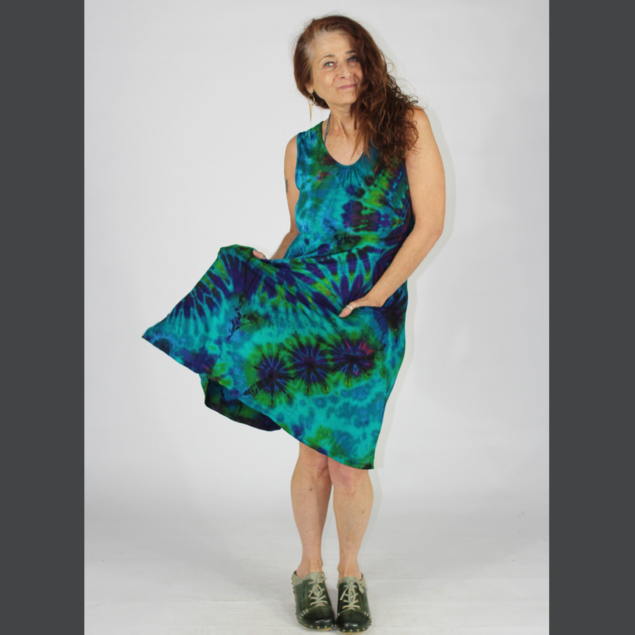ANNIKA DRESS - Rayon Spandex Tank Short Dress With Pockets-Mudmee