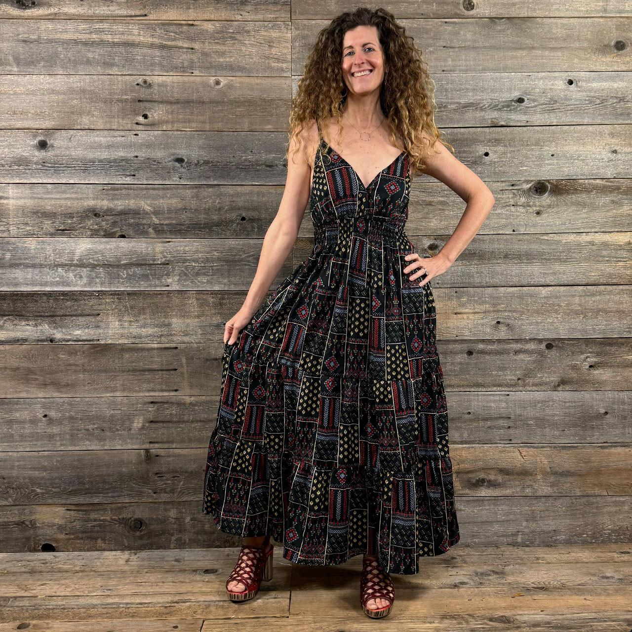 ★billlie ツキ着用★ ASIF CALIE GATHERING MAXI DRESS 2色 80981-2_a736579a-f60a-472a-