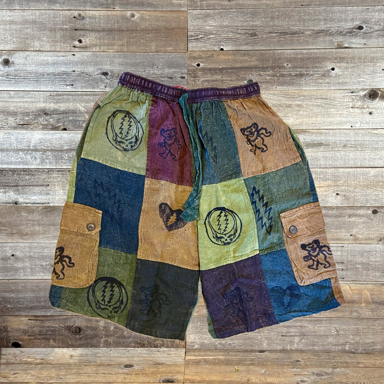 PROPHET SHORTS Cotton Stonewash Patchwork Men's Cargo Shorts - Main Image