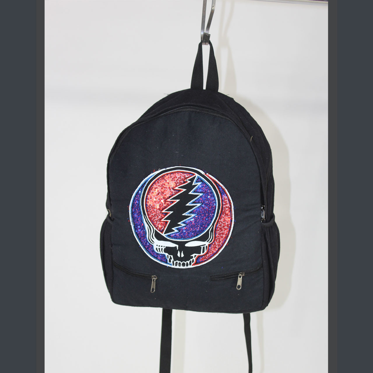 IN THE DARK BACKPACK Cotton Multi Pocket Backback w/ Grateful Dead