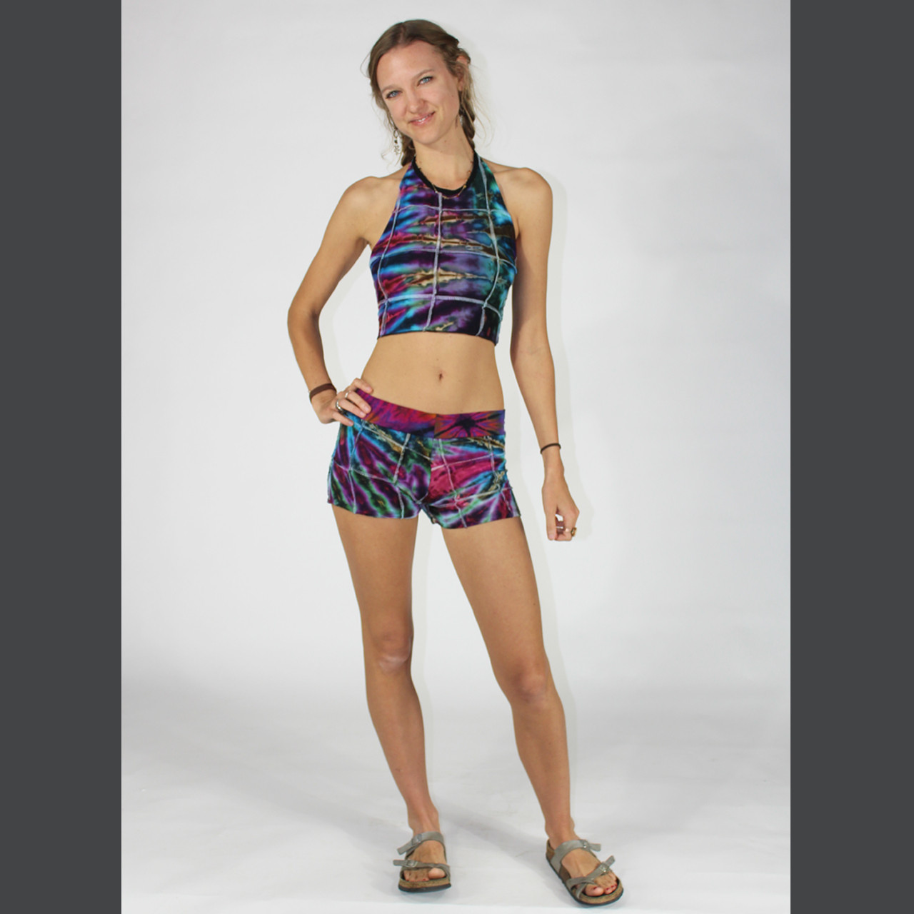 ウェア ballaholic Tie-Dye Pattern Zip Shorts hqdefault.jpg
