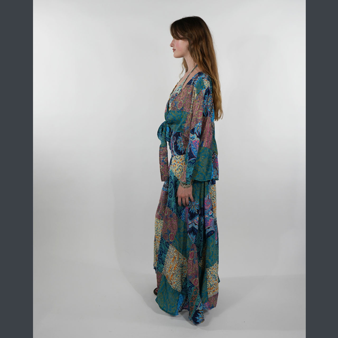 low cut dress long sleeve SAME Long Sleeve Cut Out Maxi Dress